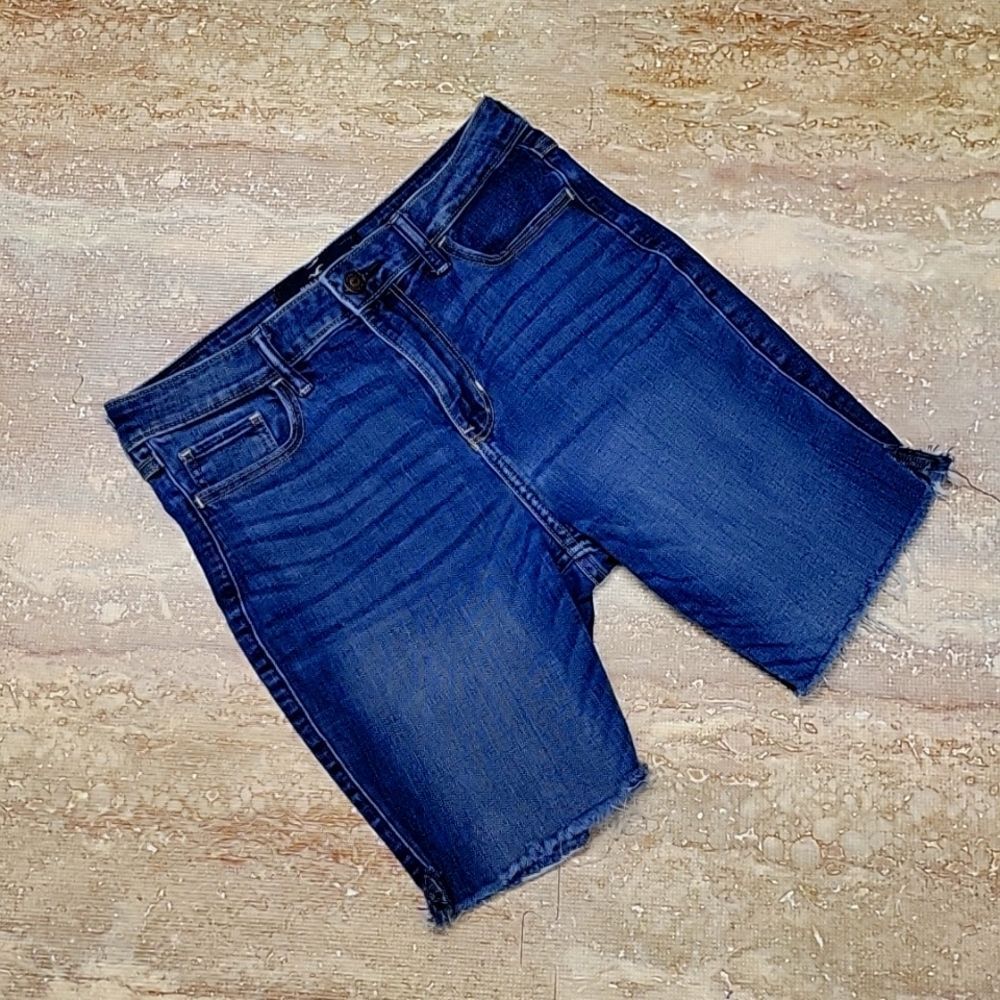 HOLLISTER WOMENS HIGH RISE SKINNY CLASSIC STRETCH CUTOFFS SIZE 27W